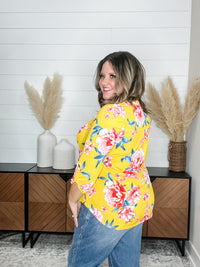 Dear Scarlett "Corbina" 3/4 Sleeve Split Neck