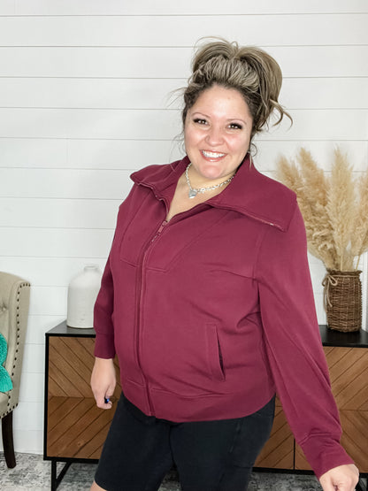 "Serve" Front Zip Jacket