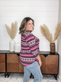 Dear Scarlett "Scrooge" 3/4 Sleeve Split Neck Tops
