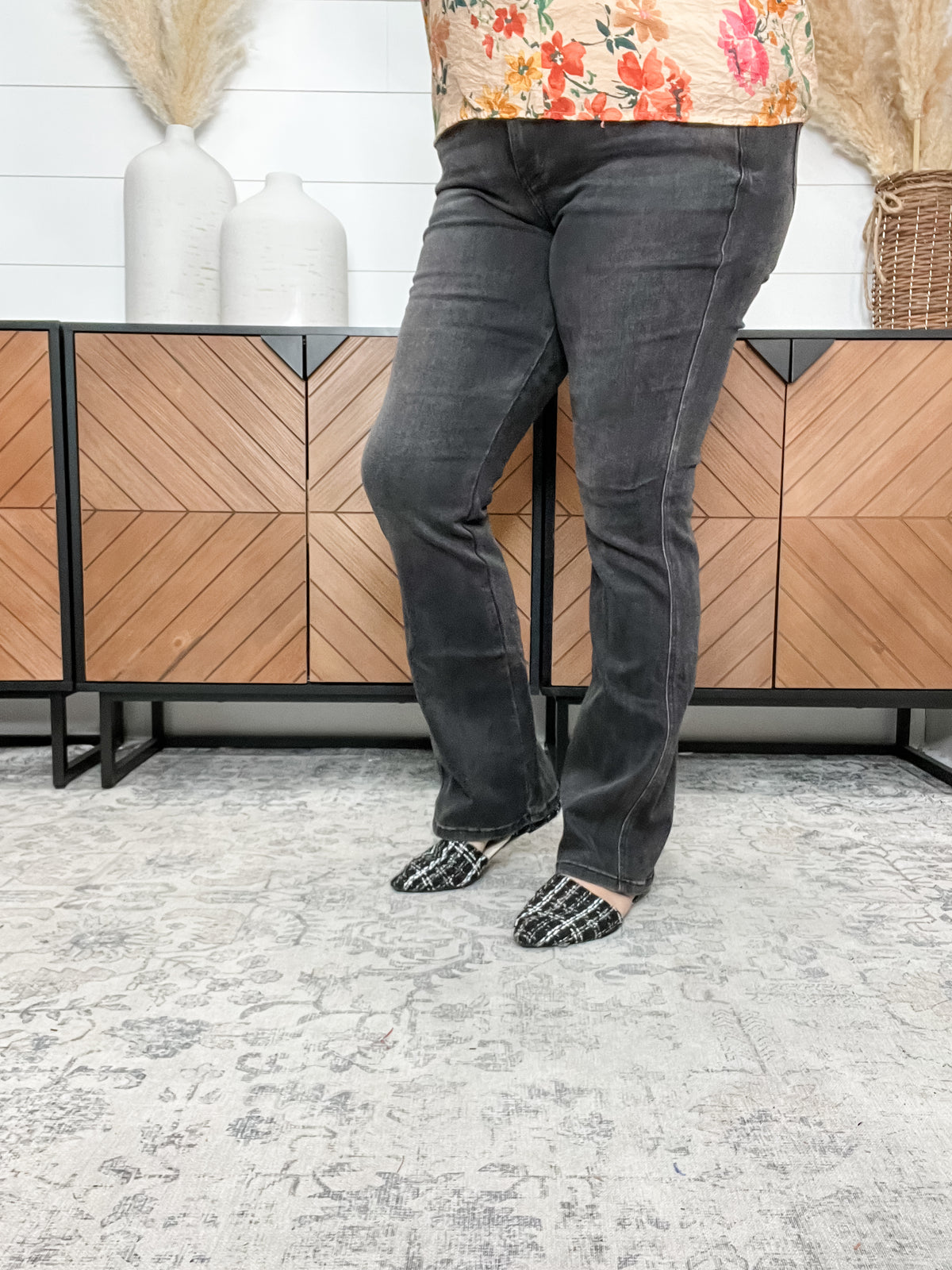 *3 Lengths* Judy Blue "Farm Life" Black Tummy Control Bootcut Jeans