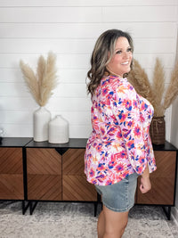 Dear Scarlett "Season" 3/4 Sleeve Split Neck Tops