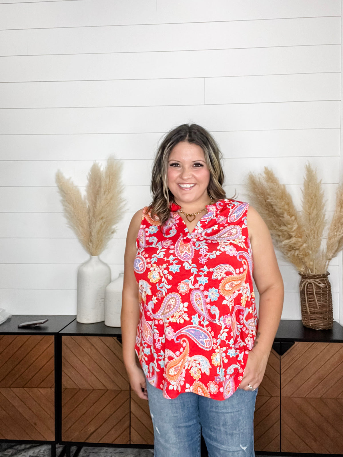 Dear Scarlett "Deon" Sleeveless Split Neck