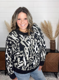 "Alfie" Camo Long Sleeve Sweater
