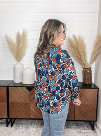 "Carter" Bubble Sleeve V Neck