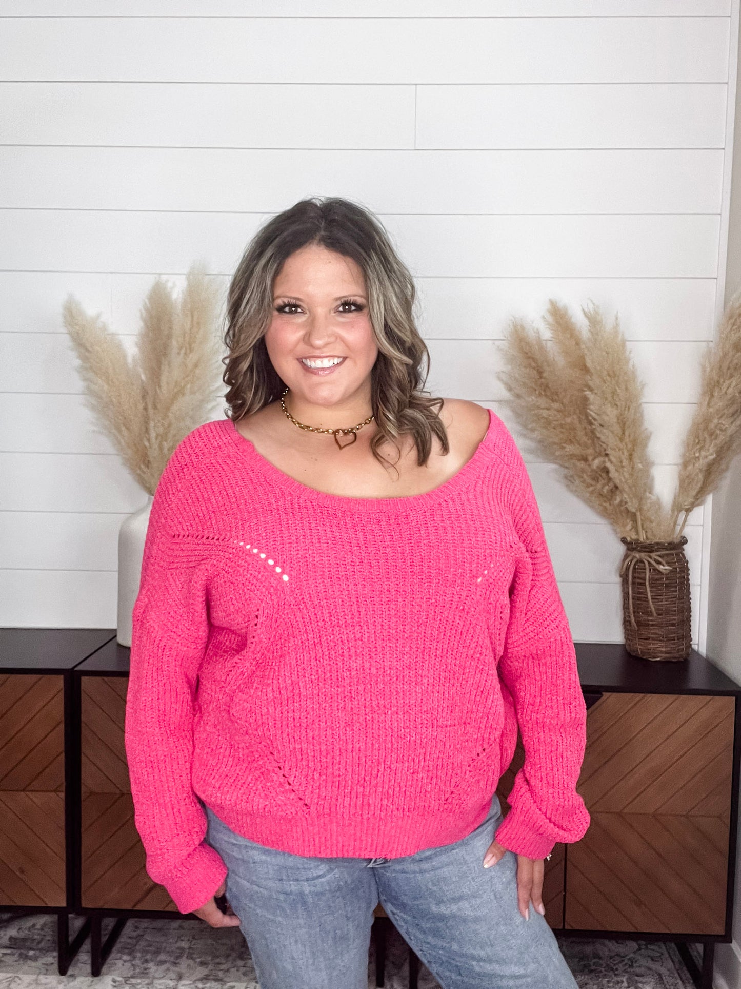 "Disclaimer" Cross Back Sweater
