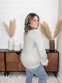 "Haze" Pearl Embellished Long Sleeve