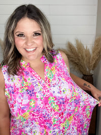 Dear Scarlett "Bradford" Sleeveless Split Neck