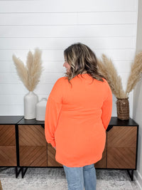 "Jack O Lantern" Long Sleeve Ribbed Top