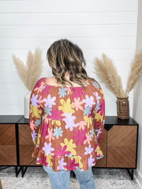 "Just Add Water" Long Sleeve Tiered Top