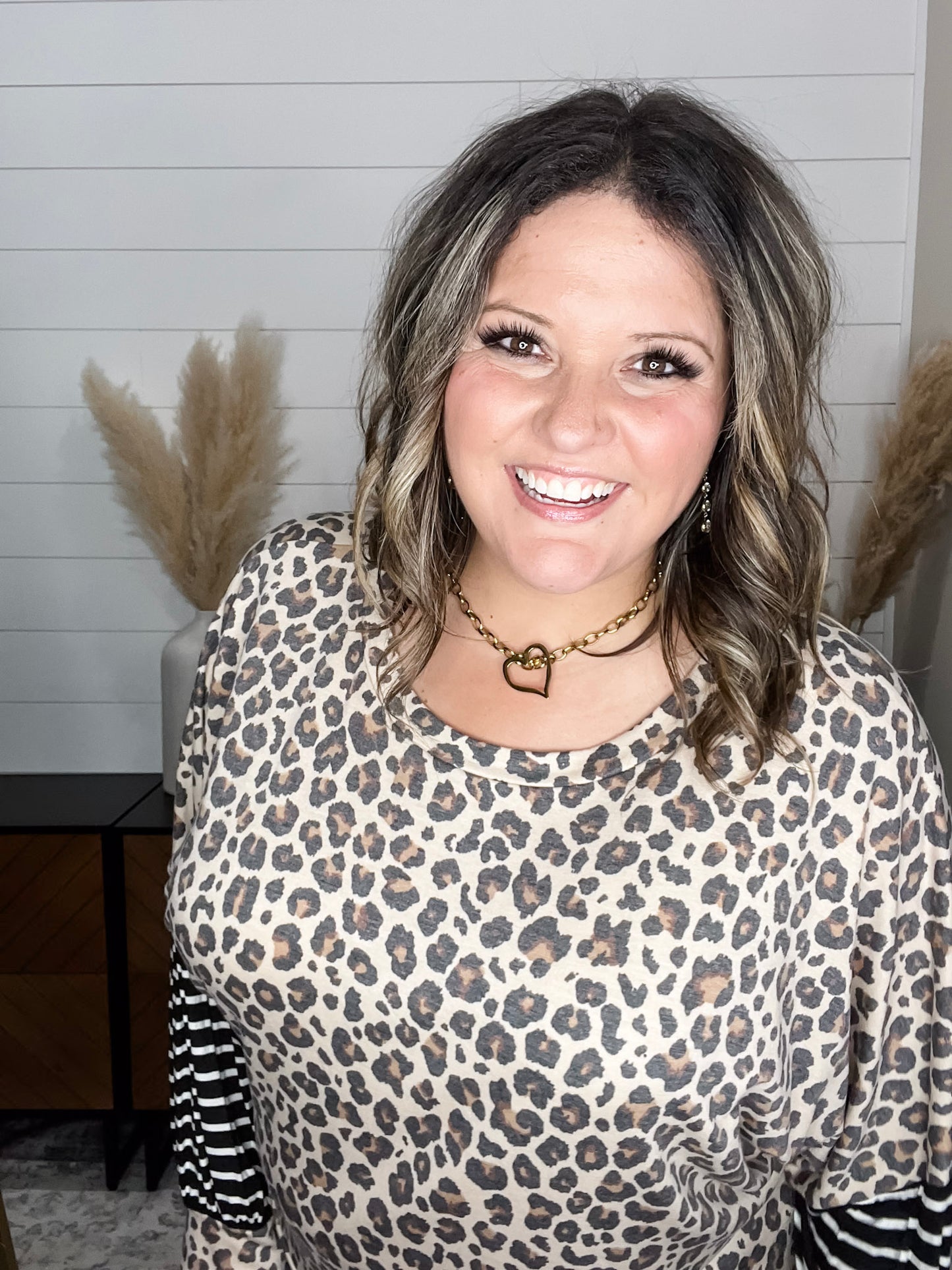"Legit" Animal Print Long Sleeve Boxy Weekender