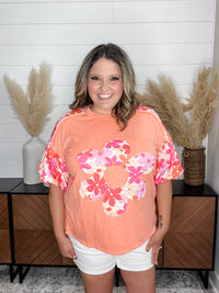J.Her "Poppin Papaya" Balloon Sleeve