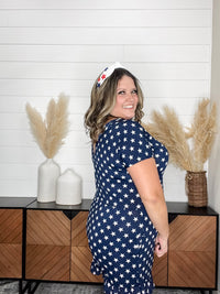 "Downright" Cap Sleeve Shorts Romper