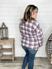 "Aiden" Long Sleeve Plaid Button Up Flannel