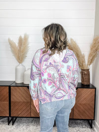 Dear Scarlett "Scottie" Paisley Balloon Sleeve Hoodie