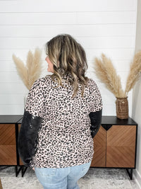 "Mister" Sequined Long Sleeve Animal Print