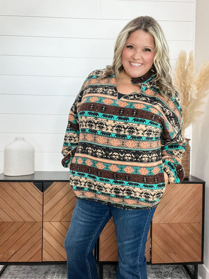 Aztec & Elephant Sherpa Quarter Zip
