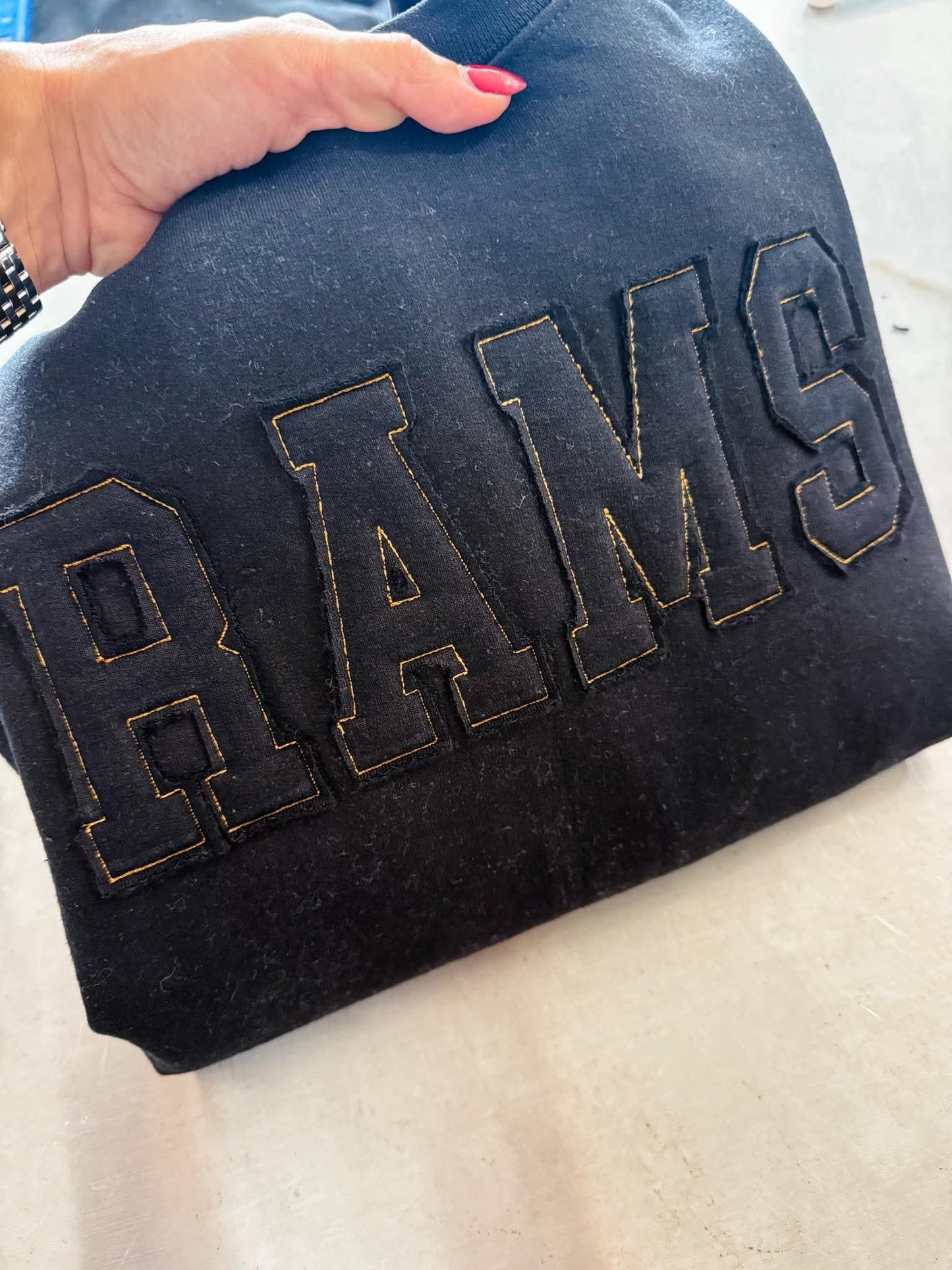 Custom Name Applique Embroidered Crewnecks