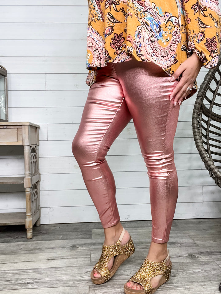 YMI hyperstretch Metallic Skinny (Rose Gold)