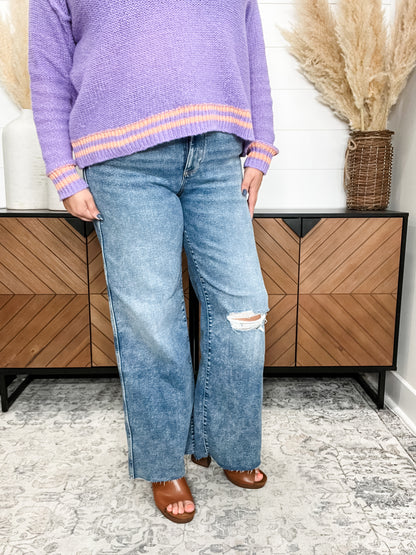 Judy Blue "Futurama" Vintage Wash Wide Leg