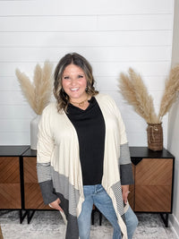 "Merilynn" Patternblock Cardigan (Multiple Colors)