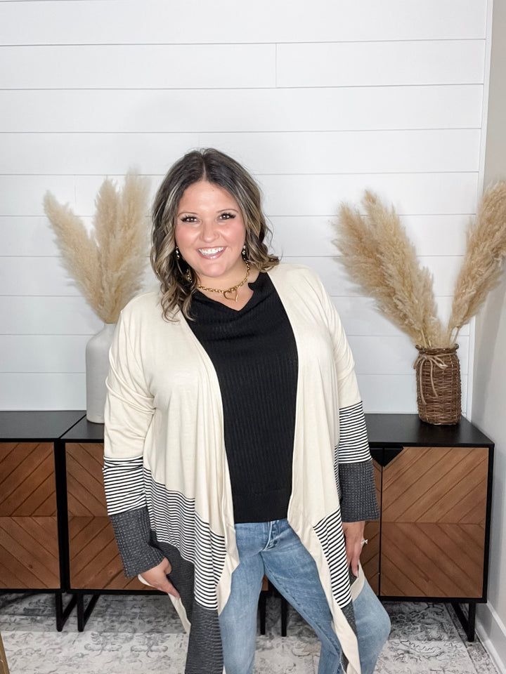 "Merilynn" Patternblock Cardigan (Multiple Colors)