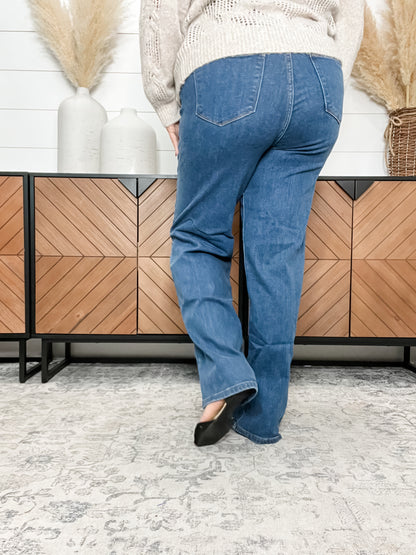 Judy Blue "Funtastic" Wide Leg Jeans