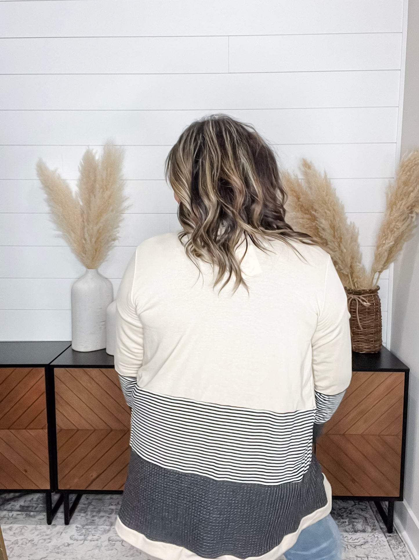 "Merilynn" Patternblock Cardigan (Multiple Colors)