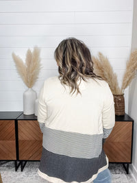 "Merilynn" Patternblock Cardigan (Multiple Colors)