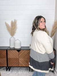 "Merilynn" Patternblock Cardigan (Multiple Colors)