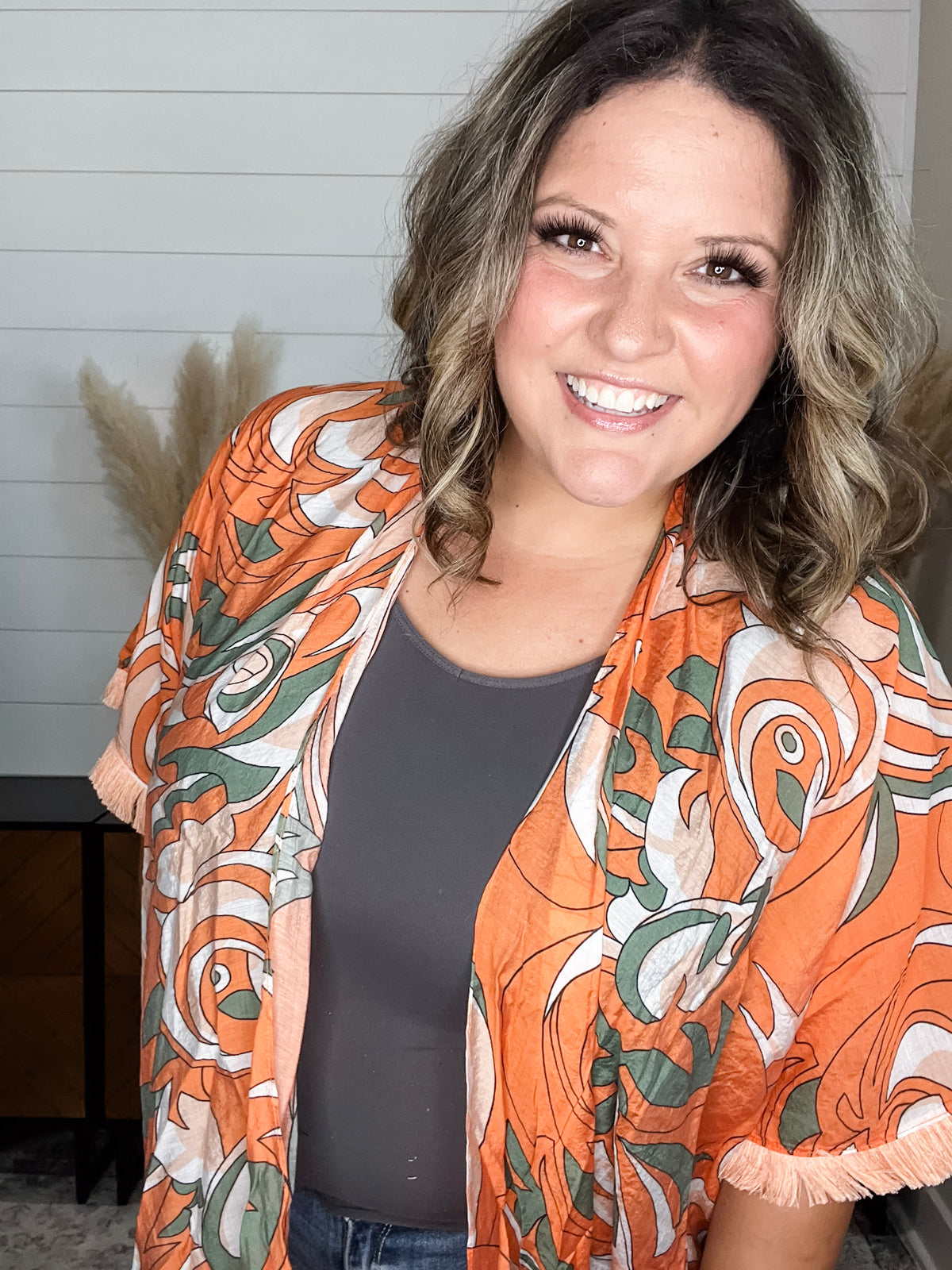 "Florida" Kimono with Fringe