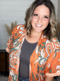 "Florida" Kimono with Fringe