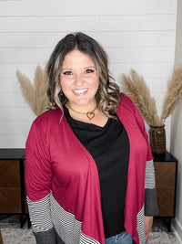 "Merilynn" Patternblock Cardigan (Multiple Colors)
