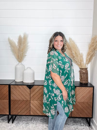 "Gasp" Floral Kimono