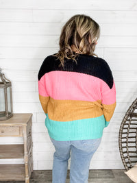 "Aftershock" Long Sleeve Round Neck Sweater