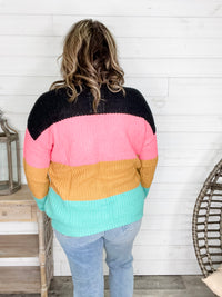 "Aftershock" Long Sleeve Round Neck Sweater