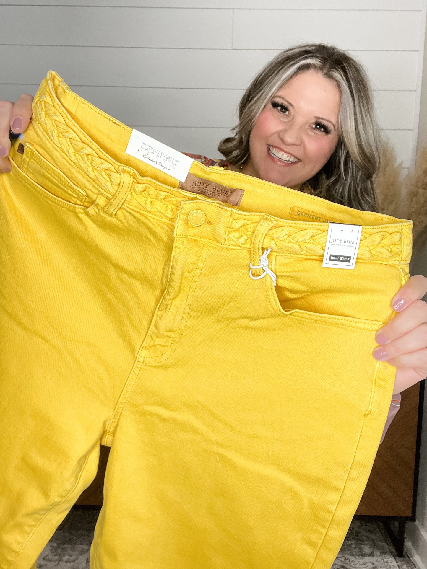 Judy Blue "You Are My Sunshine" Wide Leg Crops