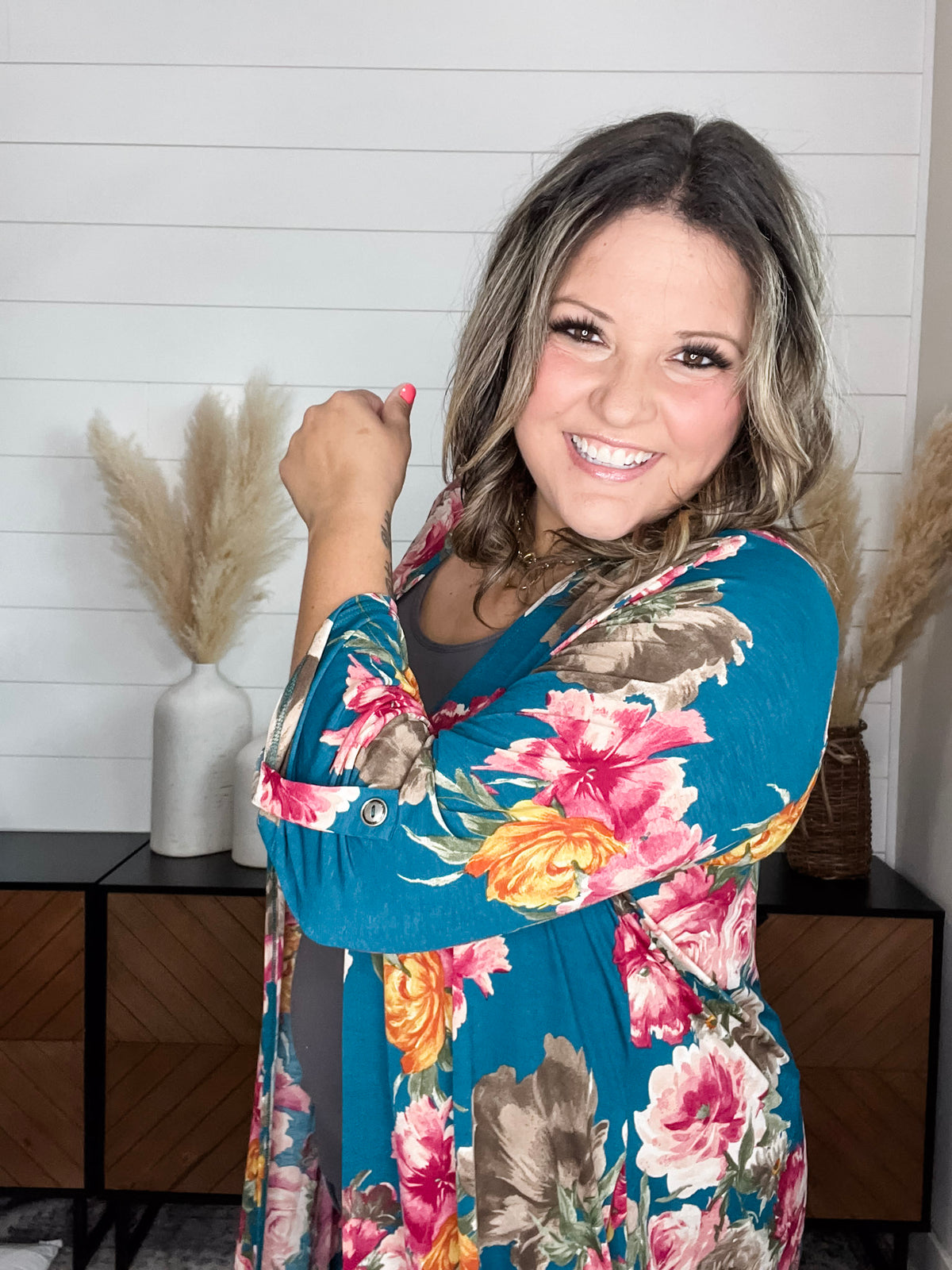 Dear Scarlett Opie 3/4 sleeve Cardigan