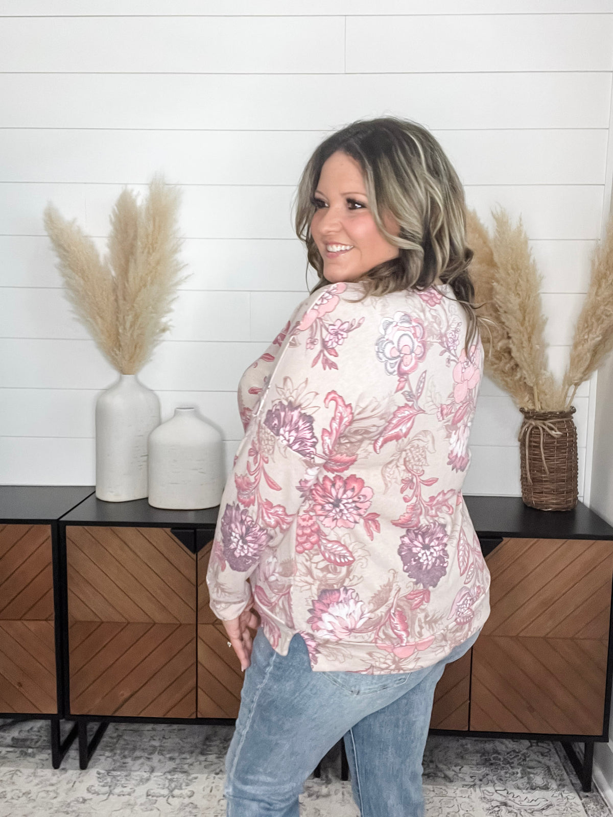 Dear Scarlett "Atlanta" Floral Long Sleeve Weekender