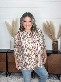 Dear Scarlett "Back At It" Short Sleeve Dolman with Cuff and Collar