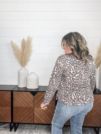 Dear Scarlett "Down With It" Animal Print Long Sleeve Weekender Style