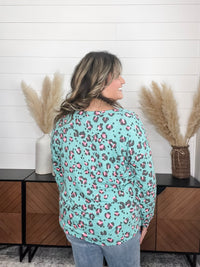 Dear Scarlett "Draw The Line" Balloon Sleeve V Neck Weekender