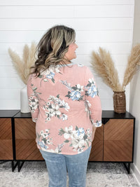 Dear Scarlett "Forgiven" Floral Long Sleeve U Neck