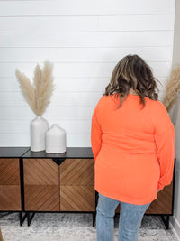 "Jack O Lantern" Long Sleeve Ribbed Top