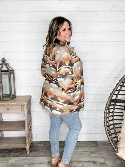 "Down home" Aztec Jacket