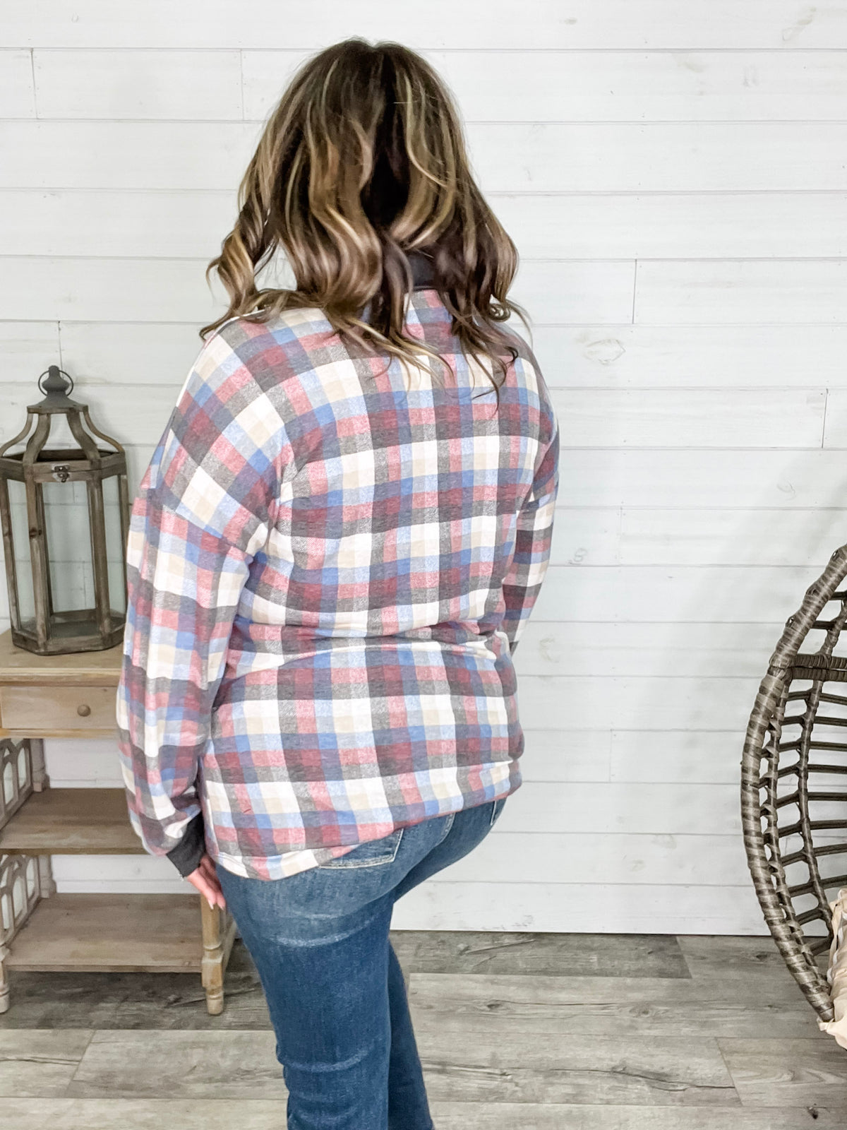 "Aiden" Long Sleeve Plaid Button Up Flannel