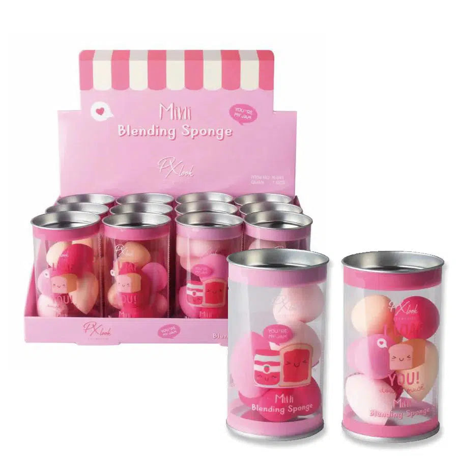 6 Piece Mini Blending Sponges (Pink Tones)-Lola Monroe Boutique
