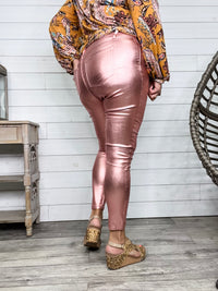 YMI hyperstretch Metallic Skinny (Rose Gold)