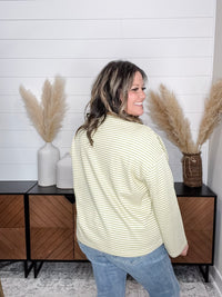 "Mayfield" Long Sleeve Striped Round Neck