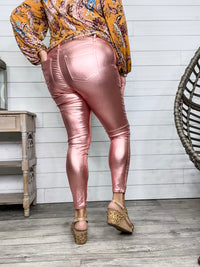 YMI hyperstretch Metallic Skinny (Rose Gold)