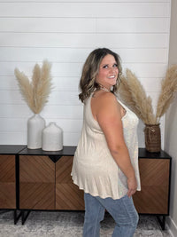 "Champagne Wishes" Sparkle Halter Tank